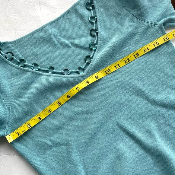 Embellished Knit Pullover UNBRANDED Size Small V-Neck Sweater - Picture 9 of 9